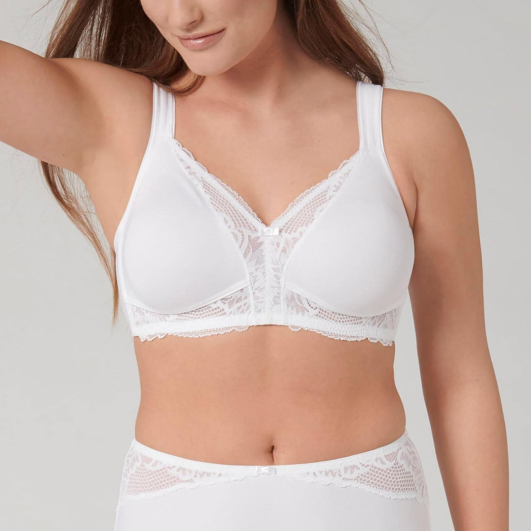 Triumph Damen Modern Lace+Cotton N BH 100D Weiss, 100D Weiss