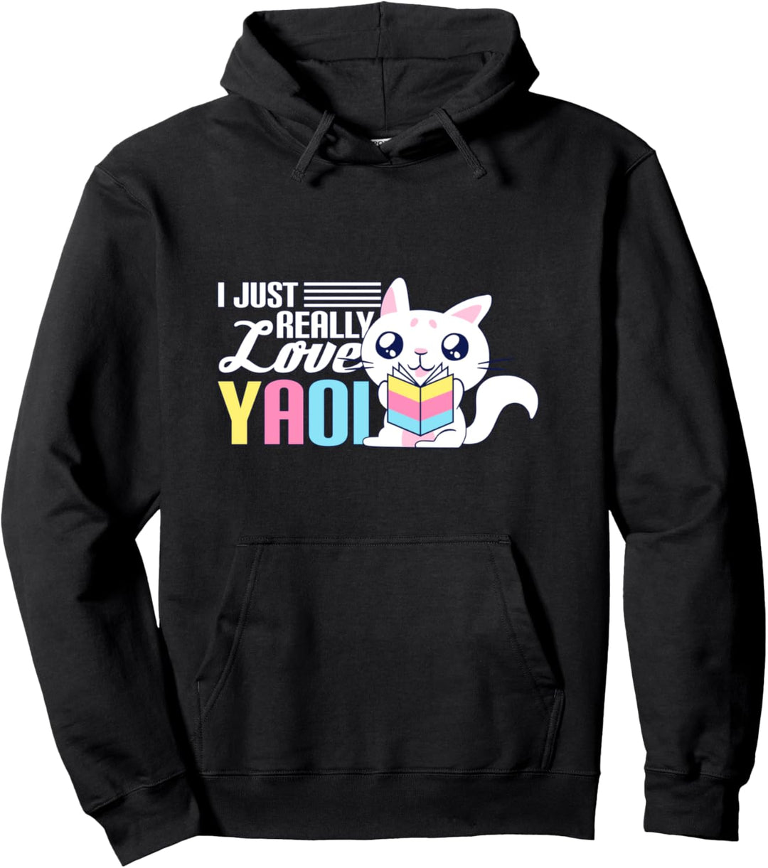 Fujoshi I Yaoi BL Love Manga I Süsse Katze Pullover Hoodie