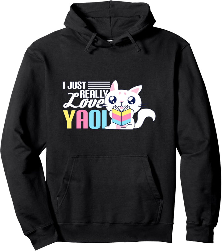 Fujoshi I Yaoi BL Love Manga I Süsse Katze Pullover Hoodie