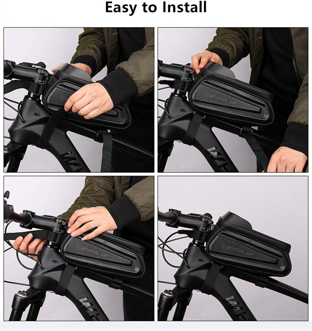 Fahrrad Rahmentasche MTB Wasserdicht Lenkertasche Handyhalterung Handytasche Fahrrad 7 Zoll Bb-1, Bb