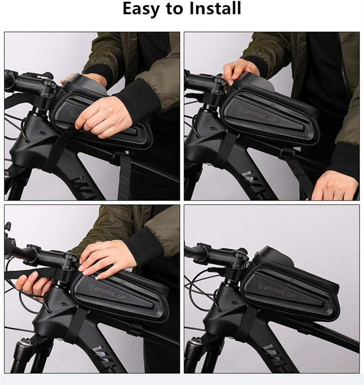 Fahrrad Rahmentasche MTB Wasserdicht Lenkertasche Handyhalterung Handytasche Fahrrad 7 Zoll Bb-1, Bb