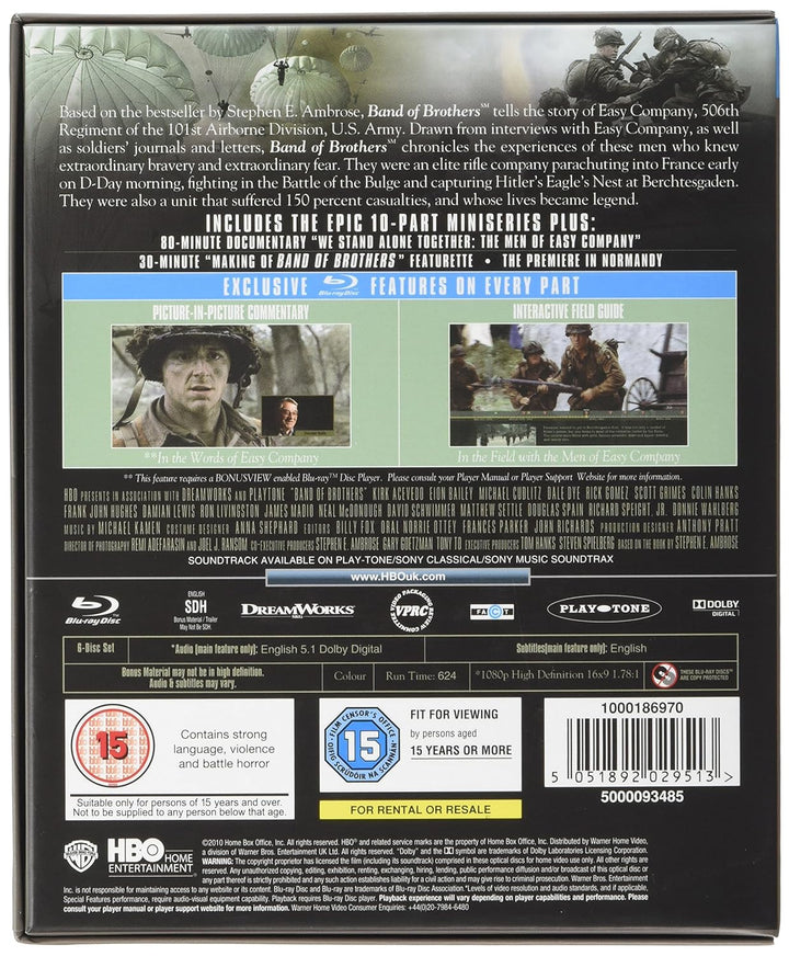 Band of Brothers [Blu-ray] [2001] [2011] [Region Free], Blu-ray