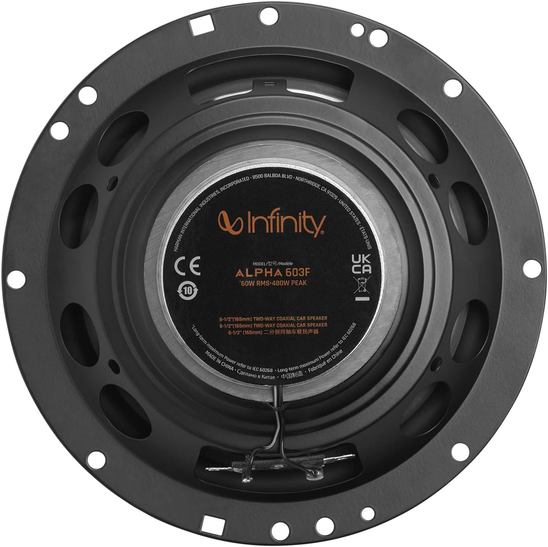 Infinity Alpha 603F 3-Wege Koaxial Lautsprecher Auto 16,5cm, 6,5 Zoll, von Harman Kardon Car HiFi mi