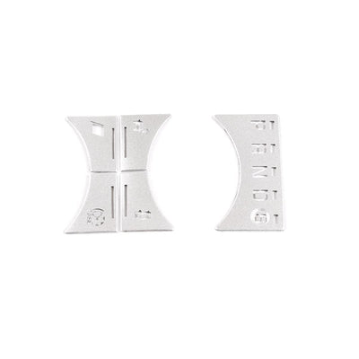 Aluminiumlegierung Auto Gear Shift Panel Button Trim Cover Aufkleber, Zentrale Steuertaste Aufkleber