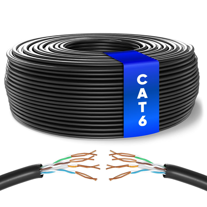 Mr. Tronic 50m Ethernet Netzwerkkabel Cat 6, LAN Netzwerkkabel Für Schnelle &amp; Zuverlässige Internet,