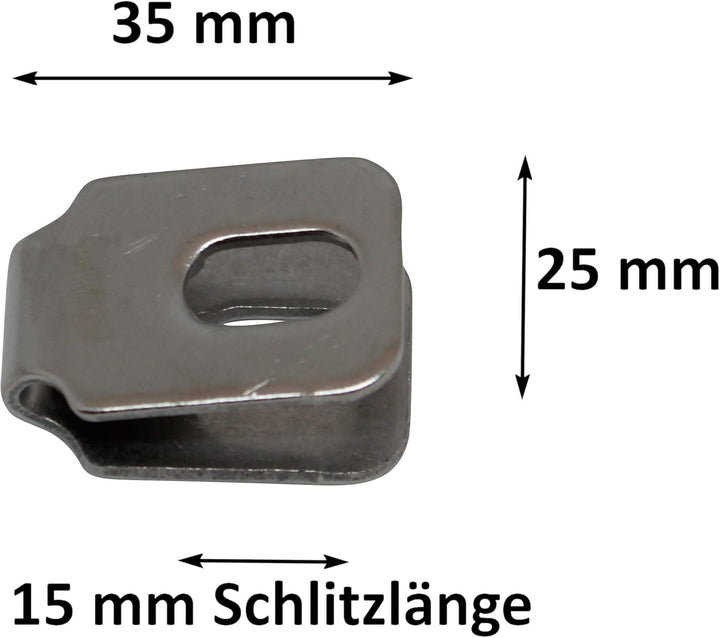 12er Pack Eckverbinder Schelle für Gabionen, Zaun, Doppelstabmatten, Komposter, 12