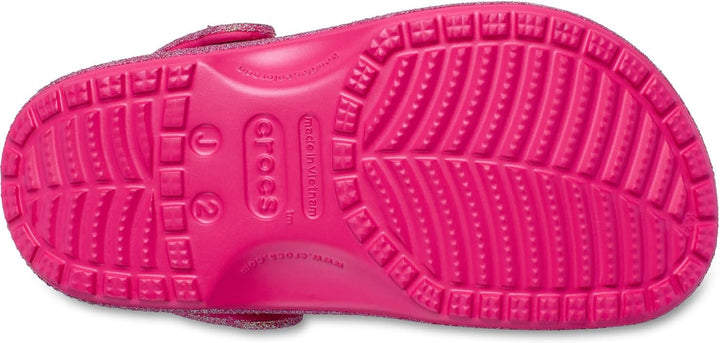 Crocs Unisex Kinder Classic Iridescent Glitter Clog K 19/20 EU Dragon Fruit, 19/20 EU Dragon Fruit