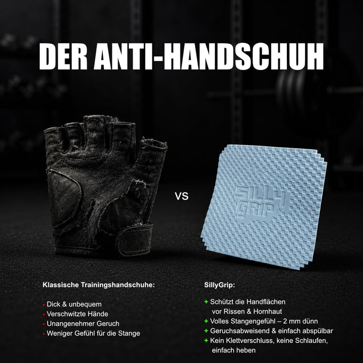 Handflächenschutz-Griffpads, ultradünn 2 mm, für Kreuzheben, Rudern und schweres Heben, ohne Handsch