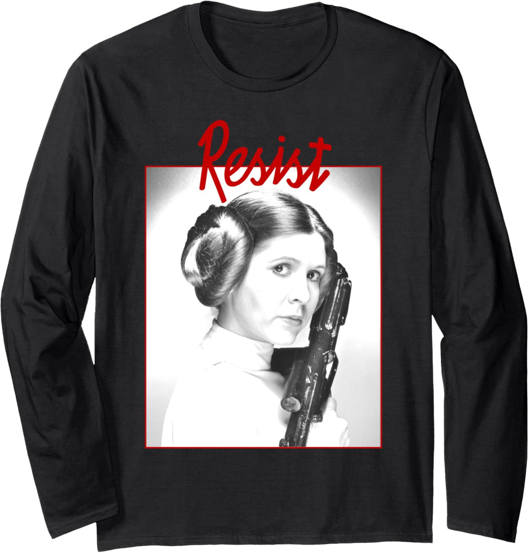 Star Wars Princess Leia RESIST Profile Poster Langarmshirt