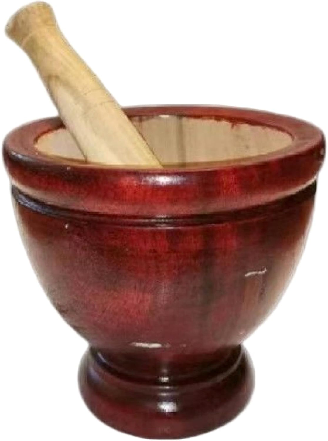 Mörser und Stössel aus Holz, Natrua-Set aus Holz, Mörser und Stössel, 15, 2 cm, sicheres manuelles t