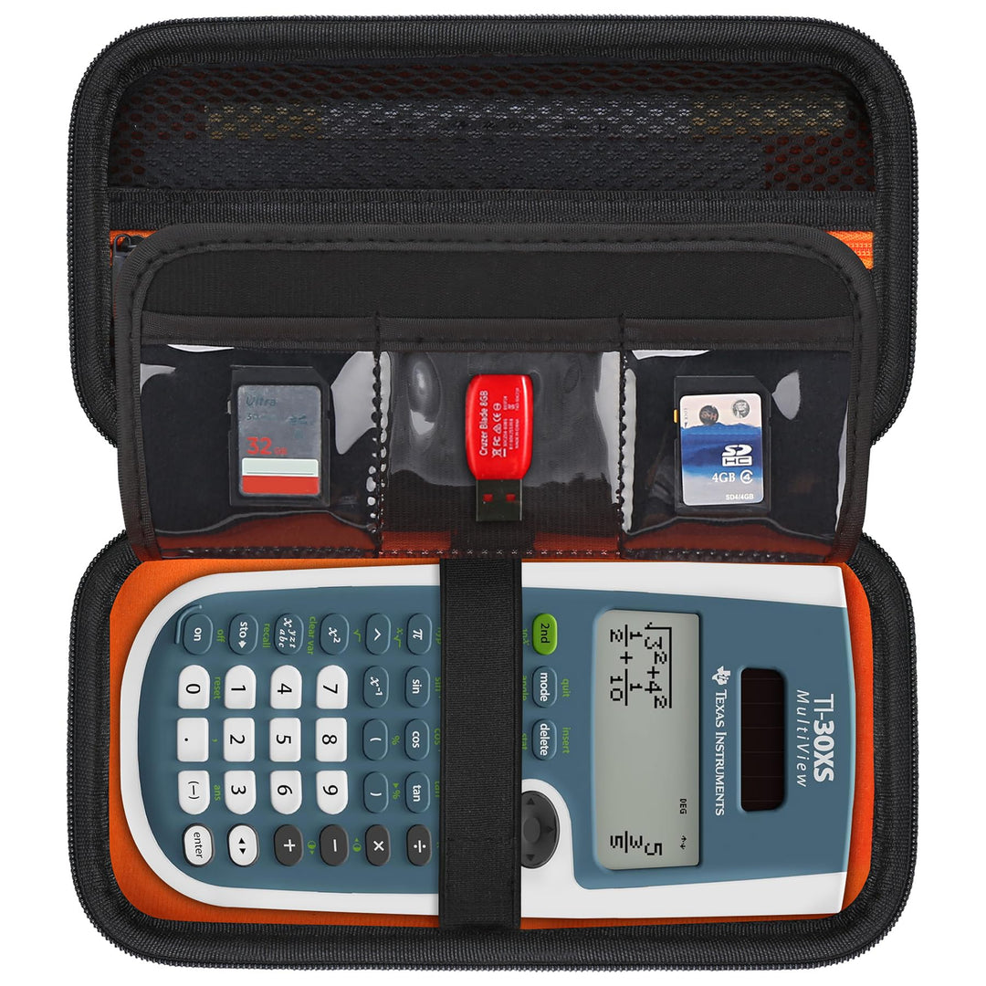 BOVKE Hard PU Graphing Calculator Carrying Case für Texas Instruments TI-30XS Multiview/TI-34 Multiv