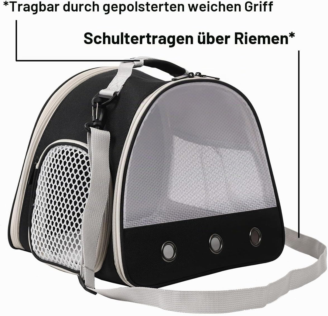 Meerschweinchen Träger Rucksack, klare Blase Fenster Rucksack für Meerschweinchen, Hase Ratte Vogel