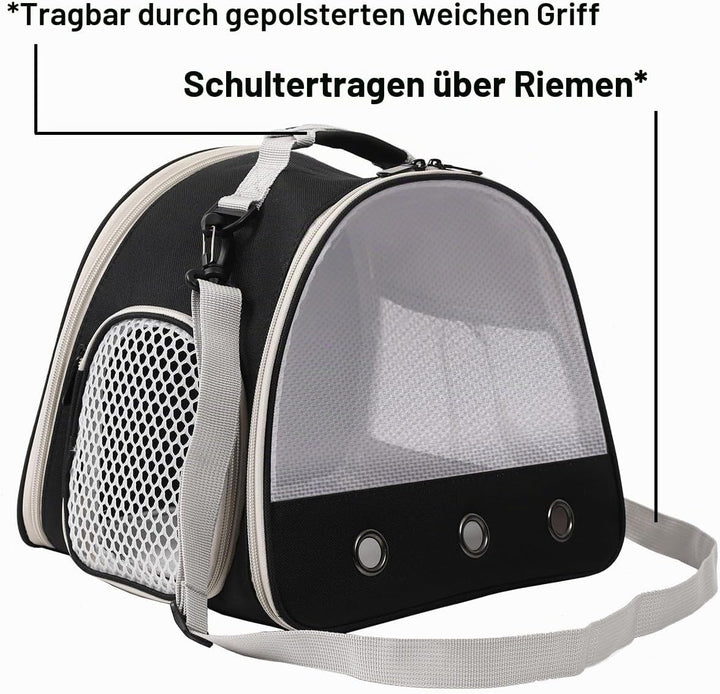 Meerschweinchen Träger Rucksack, klare Blase Fenster Rucksack für Meerschweinchen, Hase Ratte Vogel