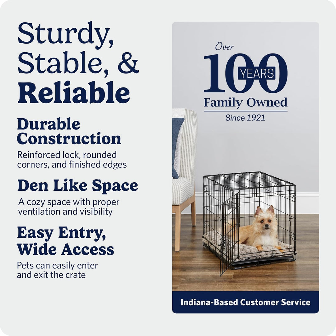 MidWest Homes for Pets iCrate Modell 1524 Hundebox, ca. 61 cm lang, mit Einzeltür, auslaufsicherer B