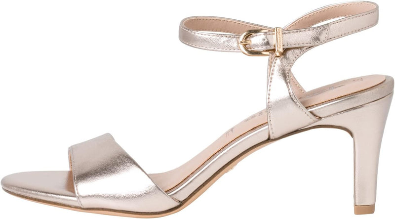 Tamaris Damen Sandaletten, Frauen Sandalen,TOUCHit-Fussbett 36 EU Light Gold, 36 EU Light Gold