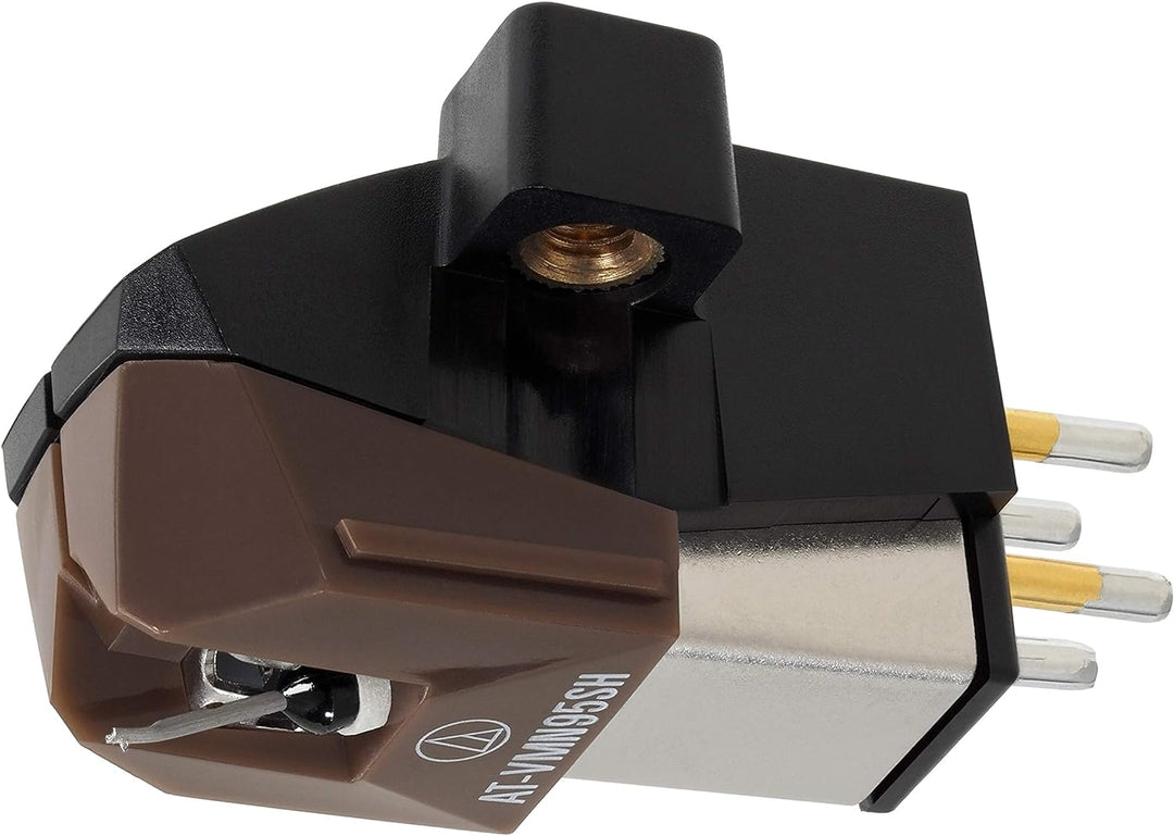 Audio-Technica Tonabnehmer at-VM 95 SH & Pro-Ject Clean it Karbonfaser Nadelbürste Bundle mit Nadelb