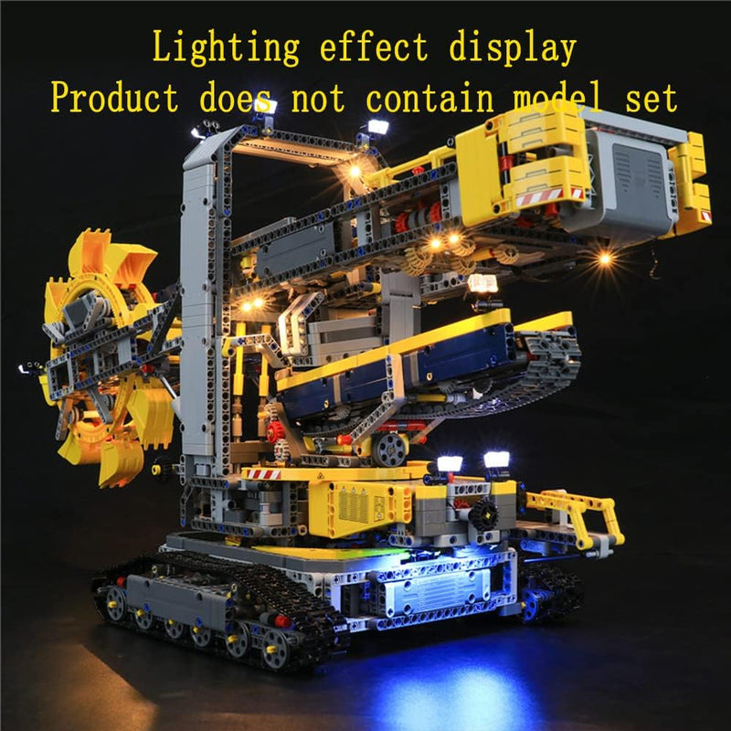 GEAMENT LED Licht-Set Kompatibel mit Lego Schaufelradbagger (Bucket Wheel Excavator) - Beleuchtungss