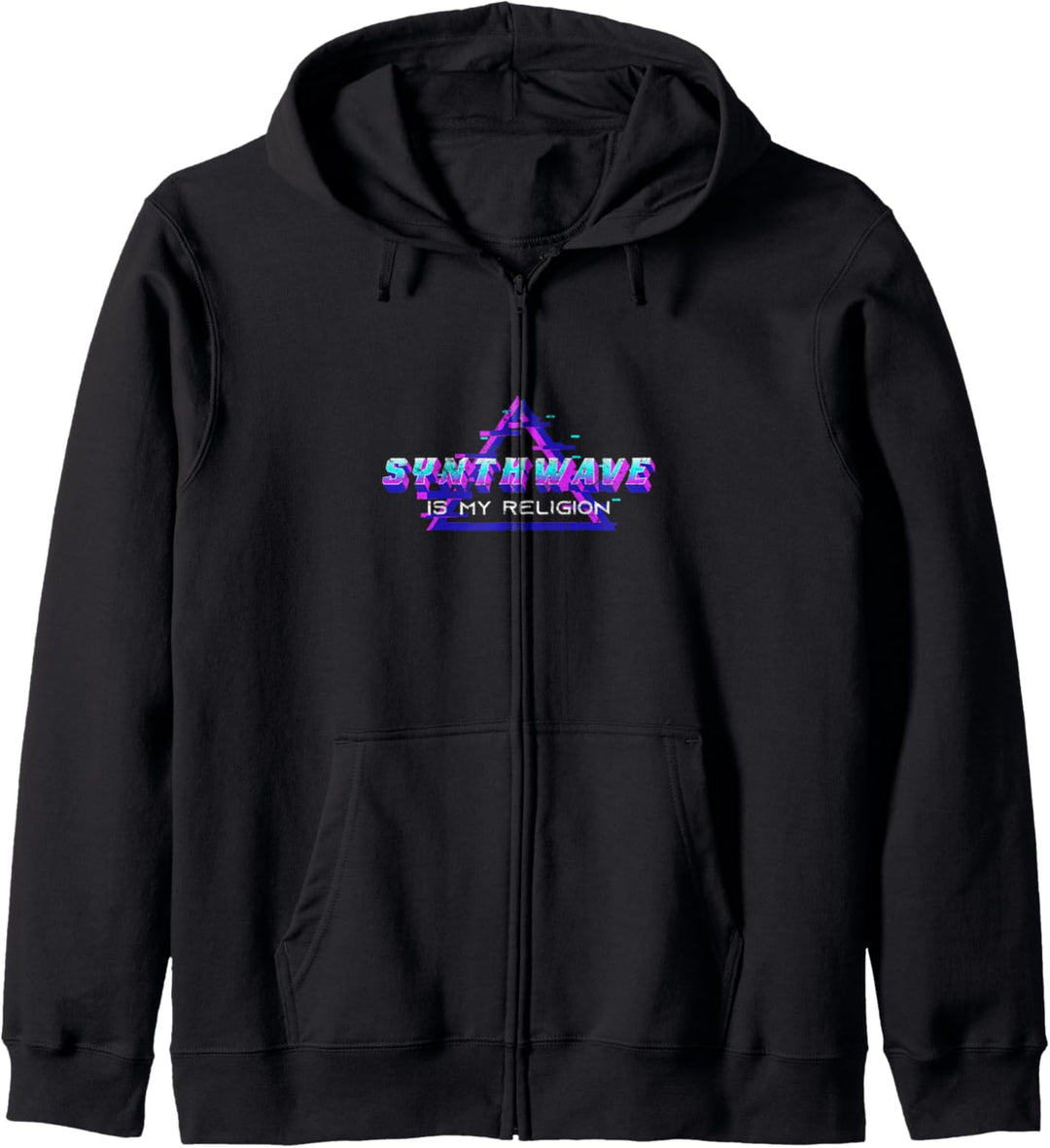 Synthwave Is My Religion 80s Aesthetic Retrowave Nostalgic Kapuzenjacke
