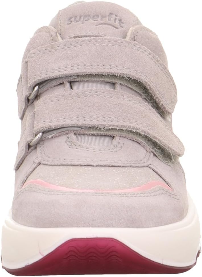 Superfit Mädchen Melody Sneaker 28 EU Hellgrau Rosa 2500, 28 EU Hellgrau Rosa 2500