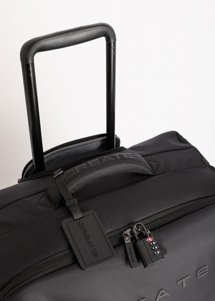 CREATE / Luggage Studio Soft/Set S und M Polyester Soft Koffer Schwarz/TSA Vorhängeschloss, 4 doppel