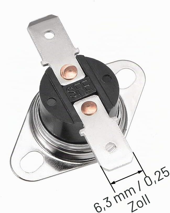 sourcing map 20 Stück Thermo Steuerschalter Sortiment NC + NO KSD301 Thermostat 40-135°C (NC) 40-100