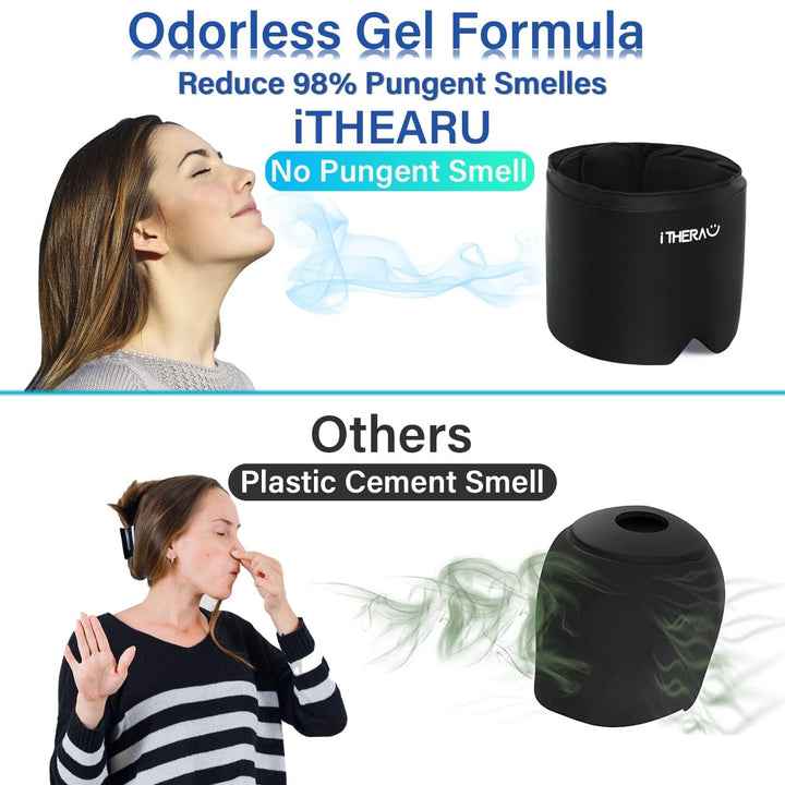 I-THERA-U Migräne Maske 2pcs - Wiederverwendbar 2 in 1 Schlafmaske Headache Hat, Kopfschmerzen Kühlp