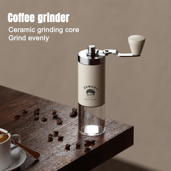 Manuelle Kaffeemühle – verstellbares Mahlwerk, ultra-tragbares Design für Camping, Reisen und Heimge