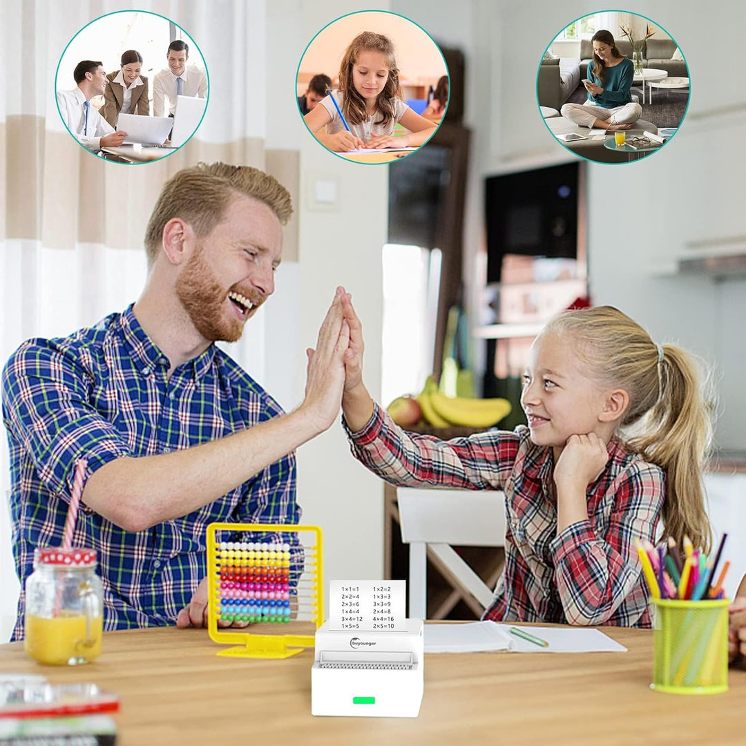 Mini Drucker – Klavier Thermodrucker für Smartphone, Bluetooth Kleiner Fotodrucker & Sticker Drucker
