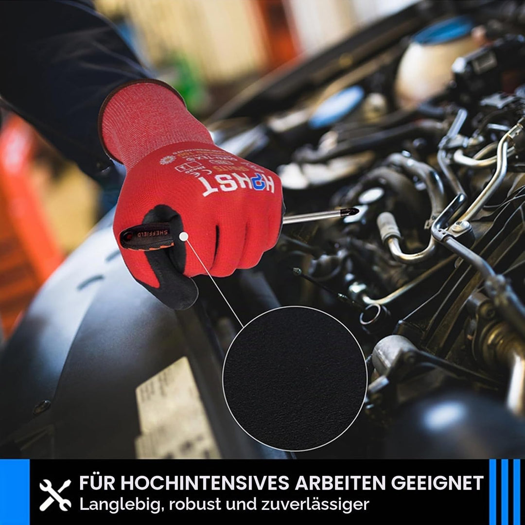 HPHST Arbeitshandschuhe SF001TS Handschuhe Montagehandschuhe für Damen und Herren Gloves Ergonomisch