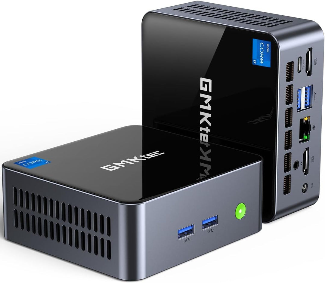GMKtec Mini-PC, M2 Pro Intel Core i7-1195G7 (Turbo 5,0 GHz) 1 TB PCIe SSD 32 GB DDR4 3200 MHz, Deskt