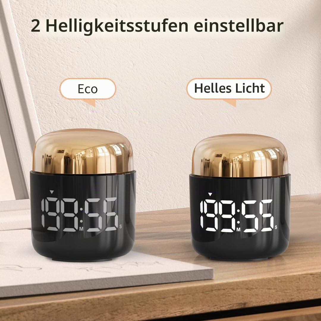 MeesMeek Digitaler Küchentimer mit grosser LED-Anzeige Countdown-Timer mit Einstellbarer Lautstärke