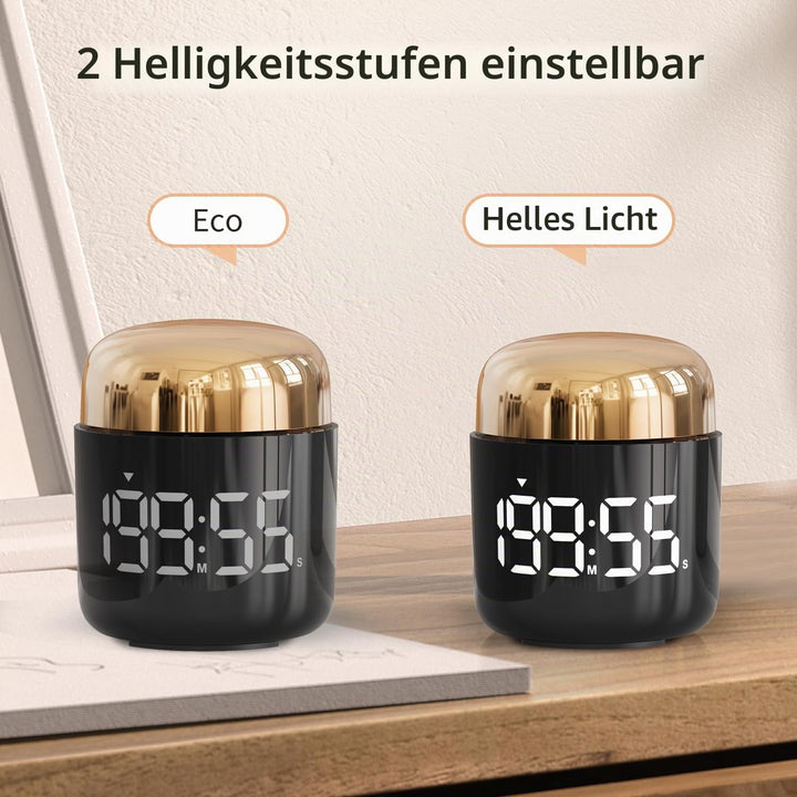 MeesMeek Digitaler Küchentimer mit grosser LED-Anzeige Countdown-Timer mit Einstellbarer Lautstärke