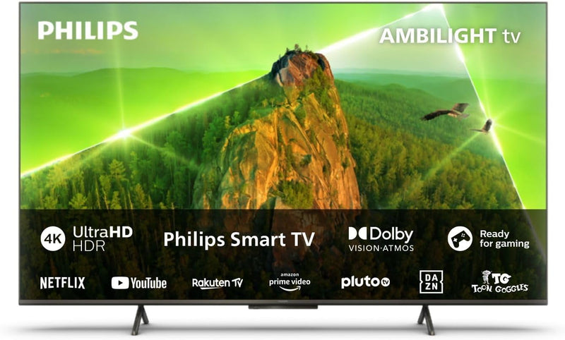 Philips Smart TV | 43PUS8108/12 | 108 cm (43 Zoll) 4K UHD LED Fernseher | 60 Hz | HDR | Dolby Vision