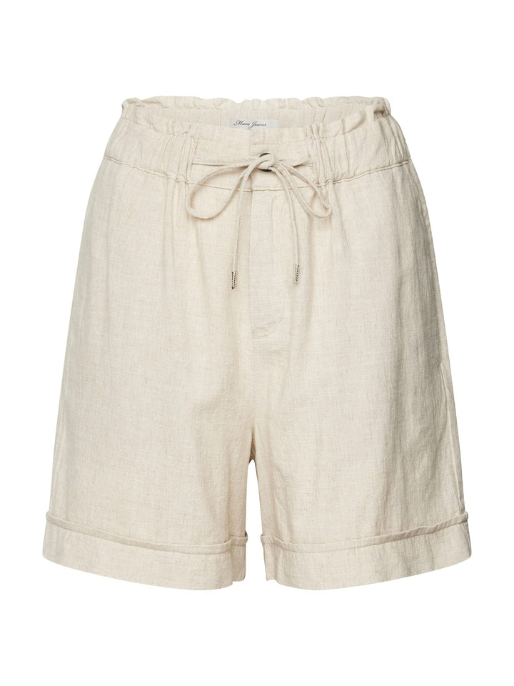 Mavi Damen Linen Shorts Kurze Hose XS Beige, XS Beige