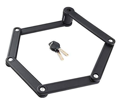 GERDA Faltschloss FOLD 840V Schwarz mit 2 Sicherheitsschlüssel