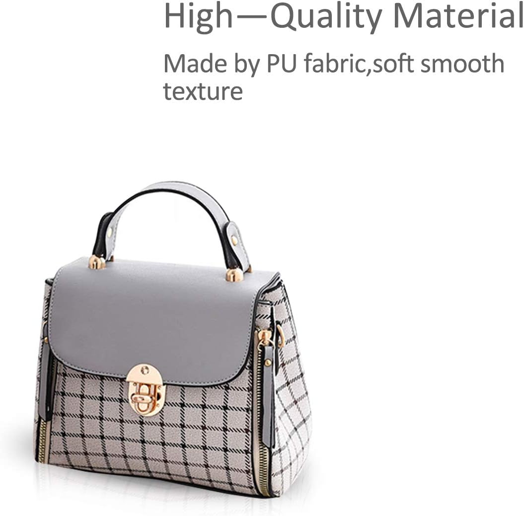NICOLE&DORIS Handtaschen für Damen Niedliche Umhängetasche Mädchen Reissverschluss Handtasche PU Led
