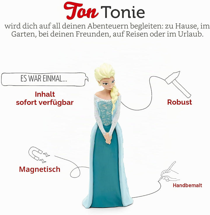 tonies Figur Die Eiskönigin (Elsa), Charakter mit Audiogeschichte und Liedern für Toniebox, Audiocon