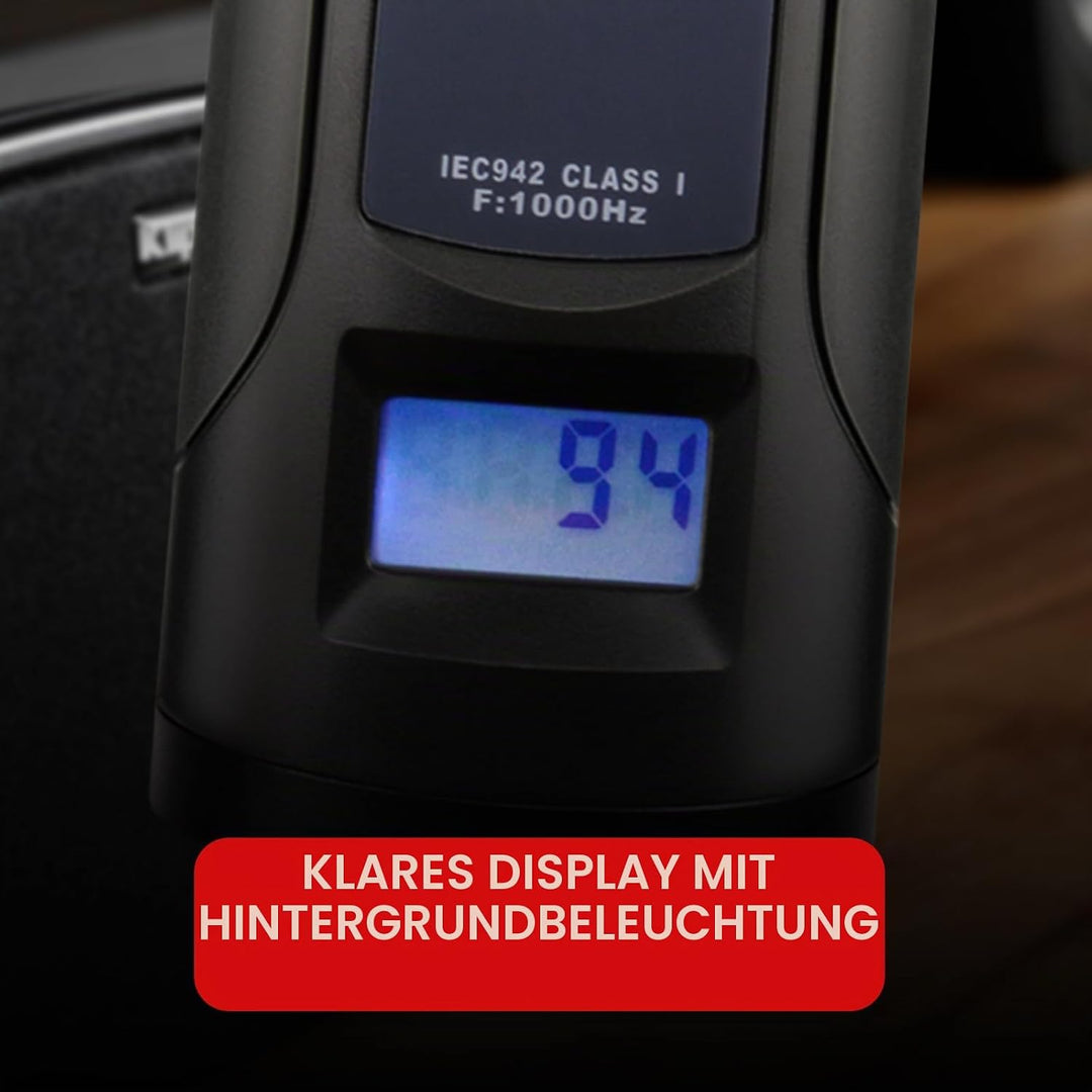 Digitaler Schallpegelmesser Kalibrator 94dB &amp; 114dB für 1/2 "und 1" Zoll Mikrofon, Professionelles N