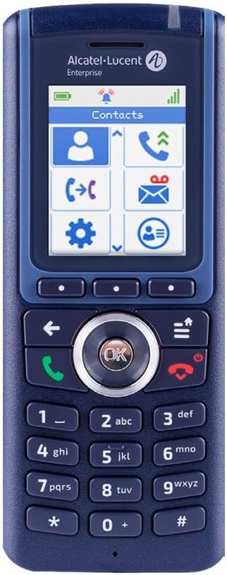Alcatel-Lucent 8234 DECT-Mobilteil, Akku und Gürtelclip, schwarz