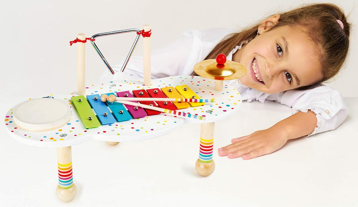 Small Foot Muziektafel Met Vier Instrumenten 44 X 23 X 25 Cm Musiktisch, Musiktisch