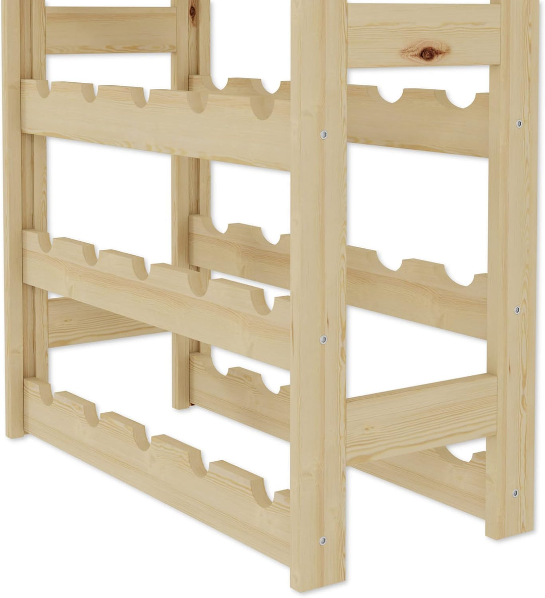 Lenmar, Weinregal aus Holz für Flaschen, Natur, RW-1, Wein, Flaschenregal, Kellerregal, Regale, Flas
