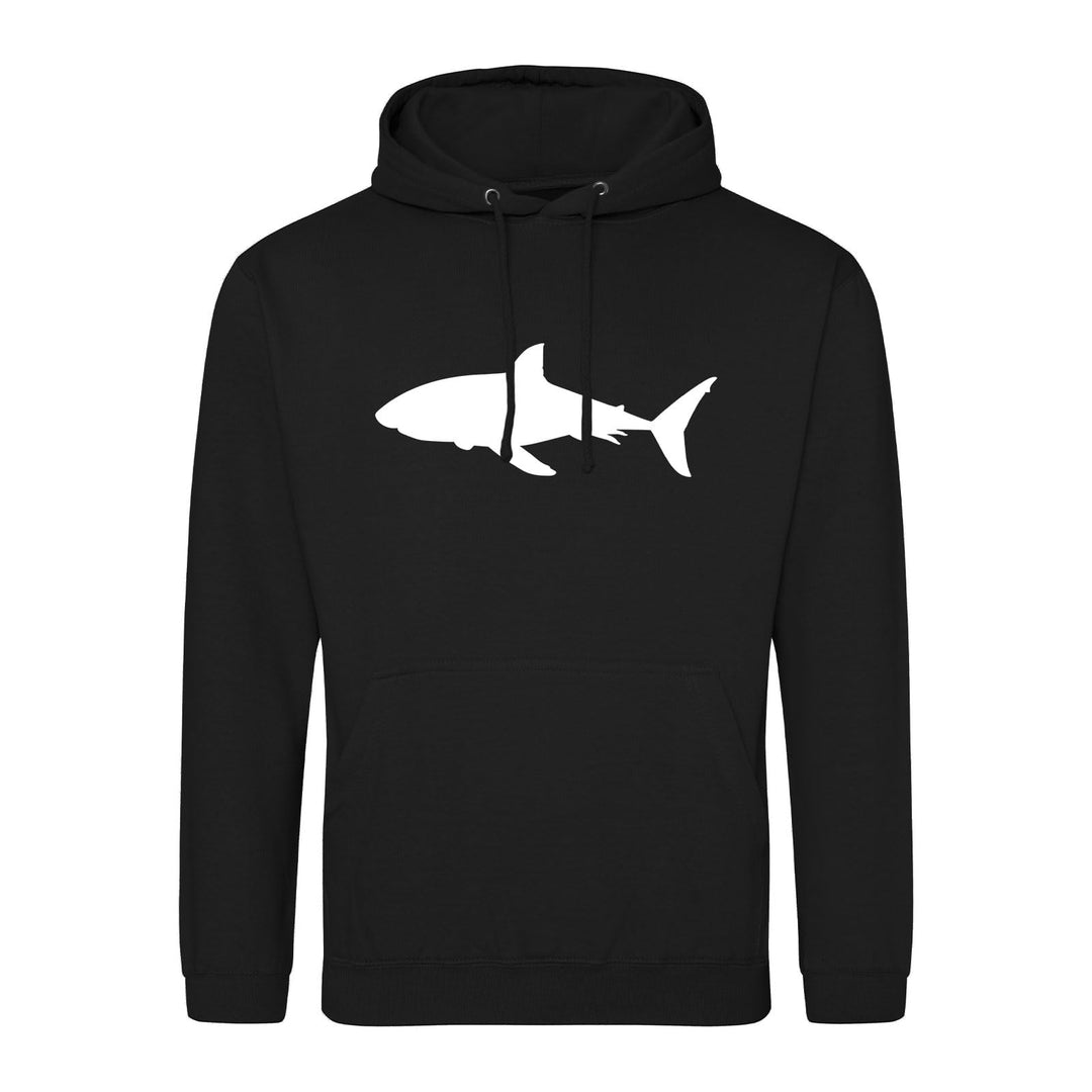 huuraa Unisex Hoodie Hai Silhouette Pullover Vegan Grösse 3XL mit Motiv für alle Tierfreunde Geschen