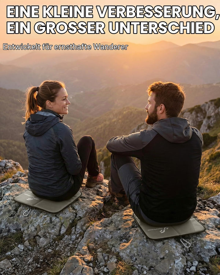 Sportneer Sitzkissen Outdoor, 40 * 40cm Sitzunterlage Outdoor Wasserdicht Oxford-Stoff Thermo Sitzki