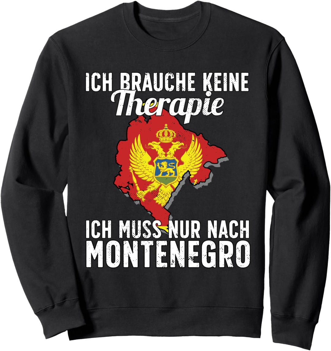 Montenegrinische Flagge I Montenegro Urlaub I Montenegro Sweatshirt