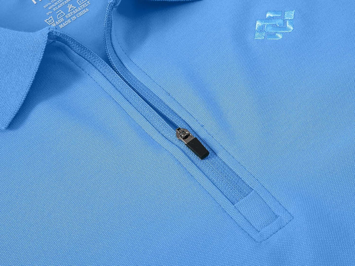 MoFiz Damen Poloshirt Langarm Baumwolle Polohemd Sport Polo Wintershirts mit Reissverschluss Kragen