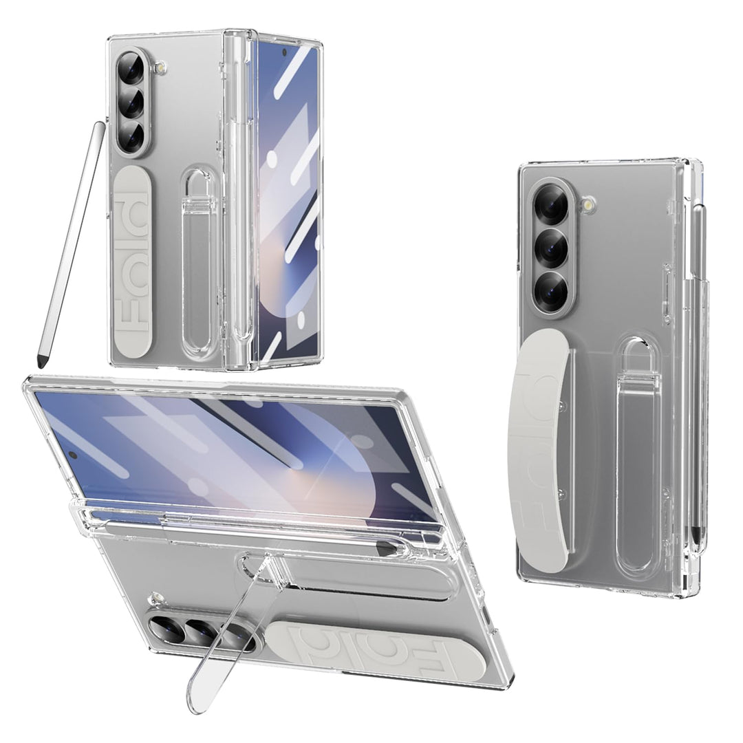 NINKI für Samsung Galaxy Z Fold 5 Handyhülle mit Armband Ständer Z Fold 5 Case mit Stift Fold 5 hand