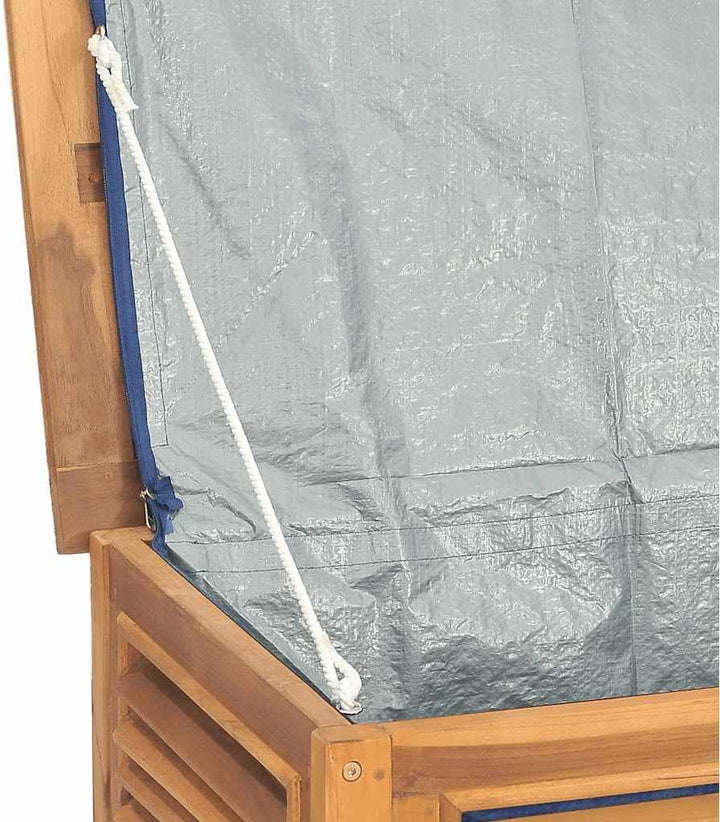 vidaXL Gartenbox, Auflagenbox mit Beutel Stauraum, 150x50x55 cm, Kissenbox Latten-Design, Aufbewahru