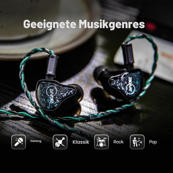 LINSOUL ZiiGaat x Hangout. Audio: Odyssey 2 In Ear Monitor,1DD + 3BA Hybrid HiFi kabelgebundene Ohrh