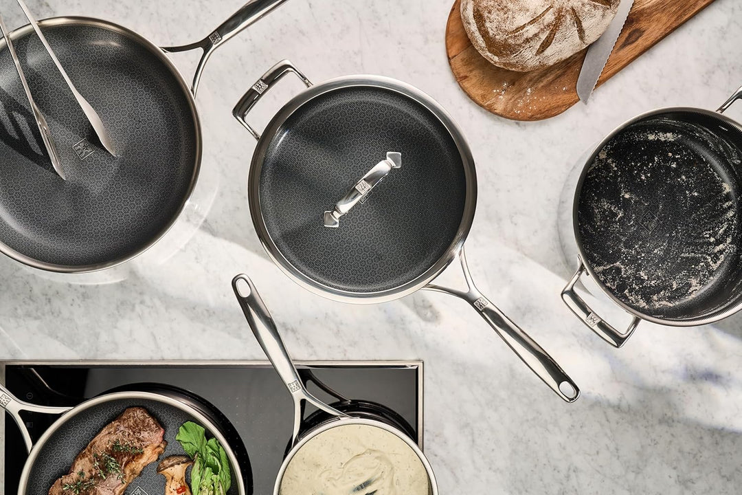 ZWILLING Peak Wok 30 cm mit Glasdeckel, CERAFORCE HyCoat, 18/10 Edelstahl