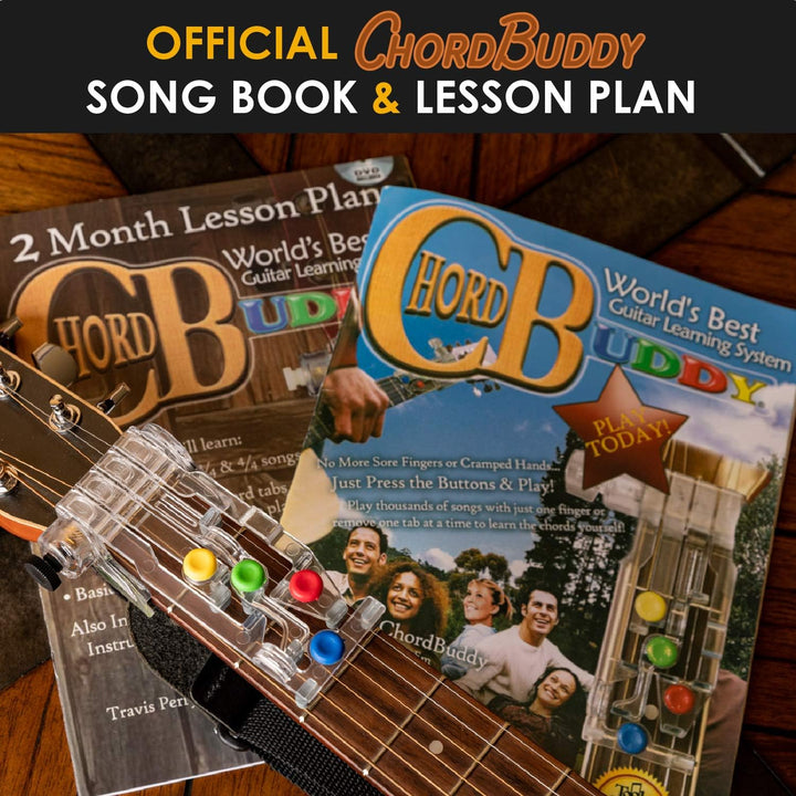 ChordBuddy "Made in the USA" – Gitarrenlernen mit Songbook, Unterrichtsplan, App und Rechtshänder Ch